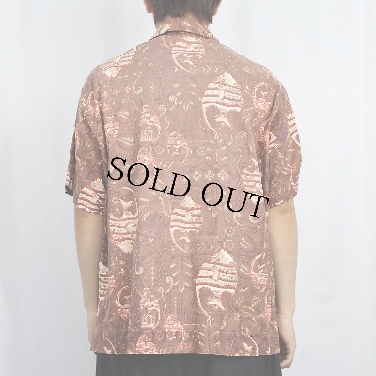 画像3: 80's〜 魚型 コットンプルオーバーアロハシャツ (3)