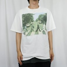 画像3: 90's THE BEATLES "ABBEY ROAD" ロックバンドTシャツ L (3)