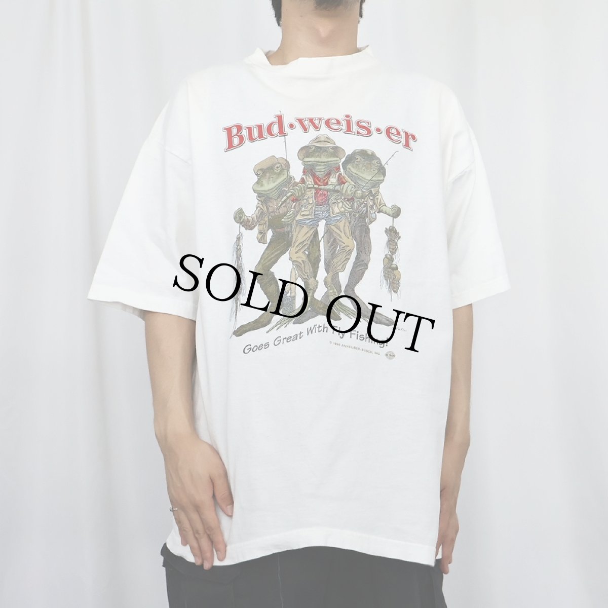 画像2: 90's Budweiser ビールメーカープリントTシャツ XL (2)