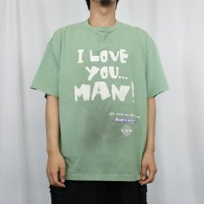 画像2: 90's BUD LIGHT USA製 "I LOVE YOU... MAN!" ビールメーカープリントTシャツ XL (2)