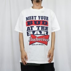 画像2: 90's Budweiser "MEET YOUR BUD AT THE BAR" ビールメーカープリントTシャツ XL (2)