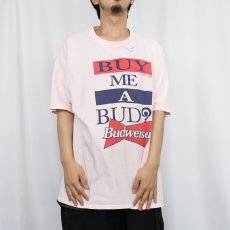 画像2: 90's Budweiser "BUY ME A BUD?" ビールメーカープリントTシャツ XL (2)