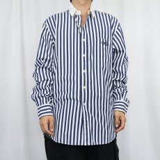 画像2: POLO Ralph Lauren "RHODES CUSTOM FIT" ストライプ柄 コットンシャツ XL (2)