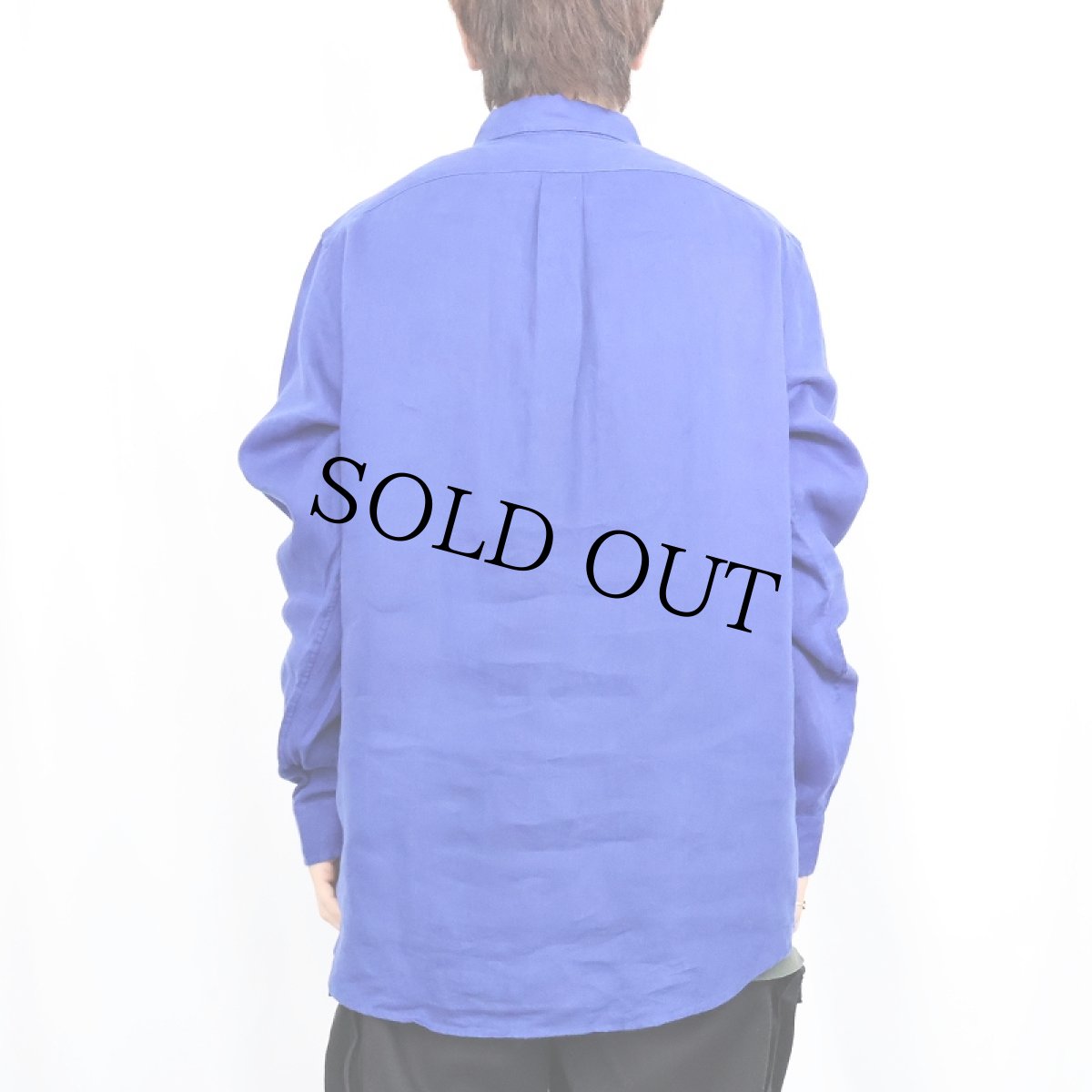 画像3: POLO Ralph Lauren "CLASSIC FIT" リネンボタンダウンシャツ L (3)