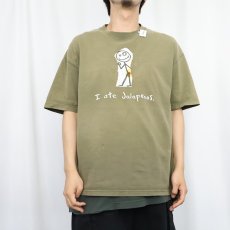 画像2: 2000's "I ate Jalapenos." イラストプリントTシャツ XL (2)