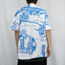画像4: 90's Home Improvement USA製 "JUST FIX IT" シットコム メカニカルグラフィックプリントTシャツ XL (4)