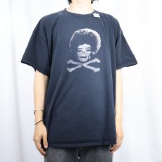 画像2: 2000's スカル パロディプリントTシャツ BLACK 2XL (2)