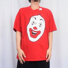 画像2: 90〜2000's McDonald "Donald McDonald" ハンバーガーショップ キャラクタープリントTシャツ XL (2)