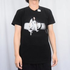 画像2: Billie Eilish "When We All Fall Asleep, Where Do We Go?" ミュージシャンフォトプリントTシャツ BLACK M (2)