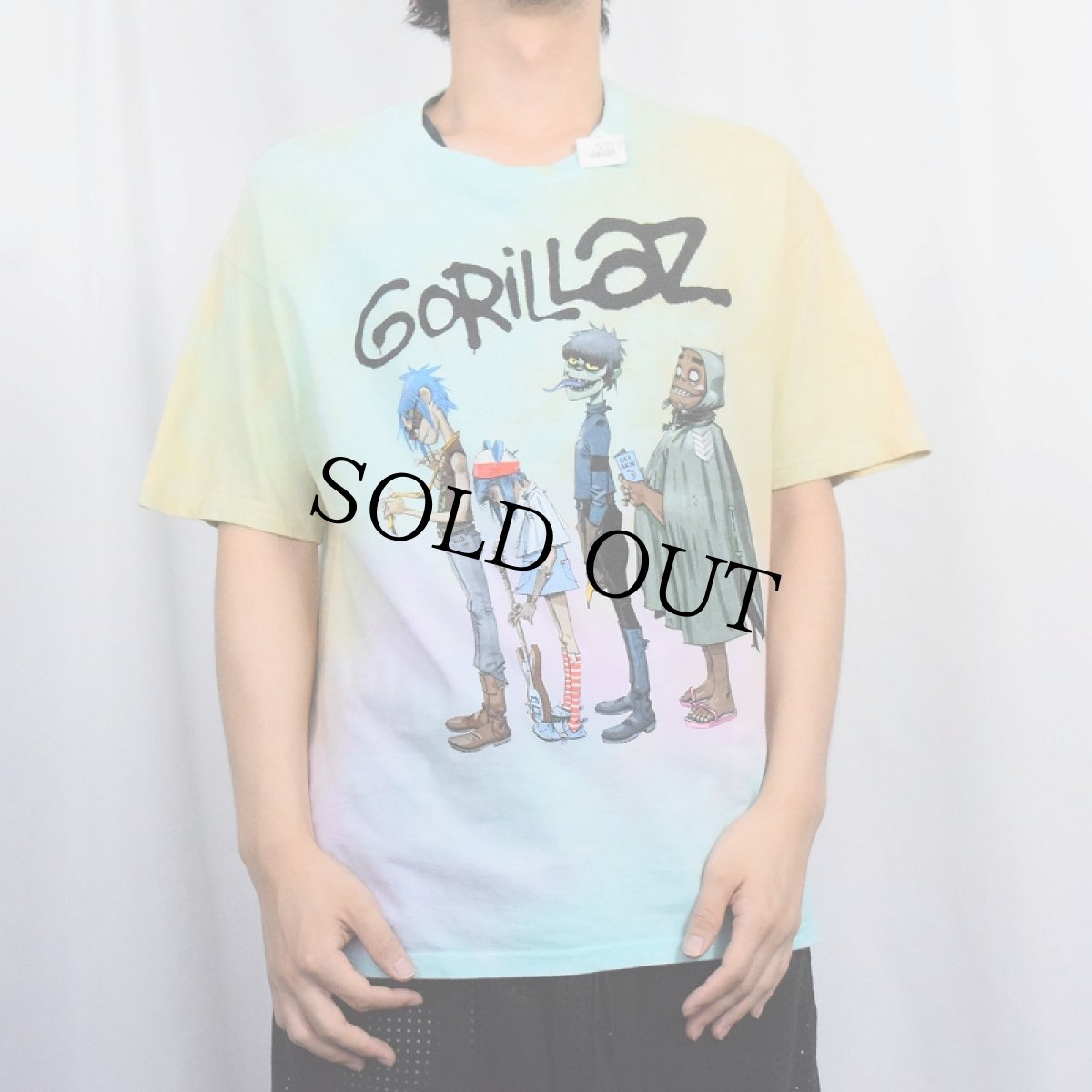画像2: GORILLAZ ロックバンドTシャツ L (2)