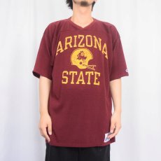 画像2: 80's Champion トリコタグ USA製 "ARIZONA STATE" コットン×ナイロン フットボールTシャツ XL (2)