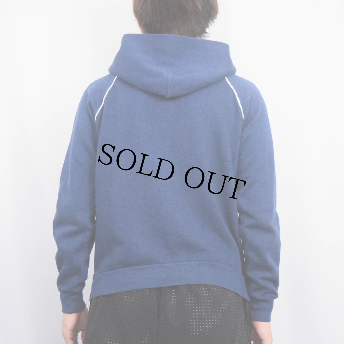 画像3: 70's NIKE "風車×ゴツナイキ" ヘンリーネック ラグランスウェットフーディ NAVY (3)