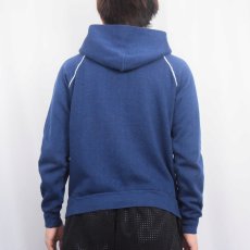 画像3: 70's NIKE "Windmill×Block Buster" ヘンリーネック ラグランスウェットフーディ NAVY (3)