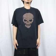 画像2: 2000's スカルプリントTシャツ BLACK XL (2)
