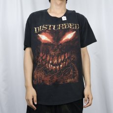 画像2: DISTURBED "ASYLUM" ヘヴィメタルバンドTシャツ BLACK XL (2)