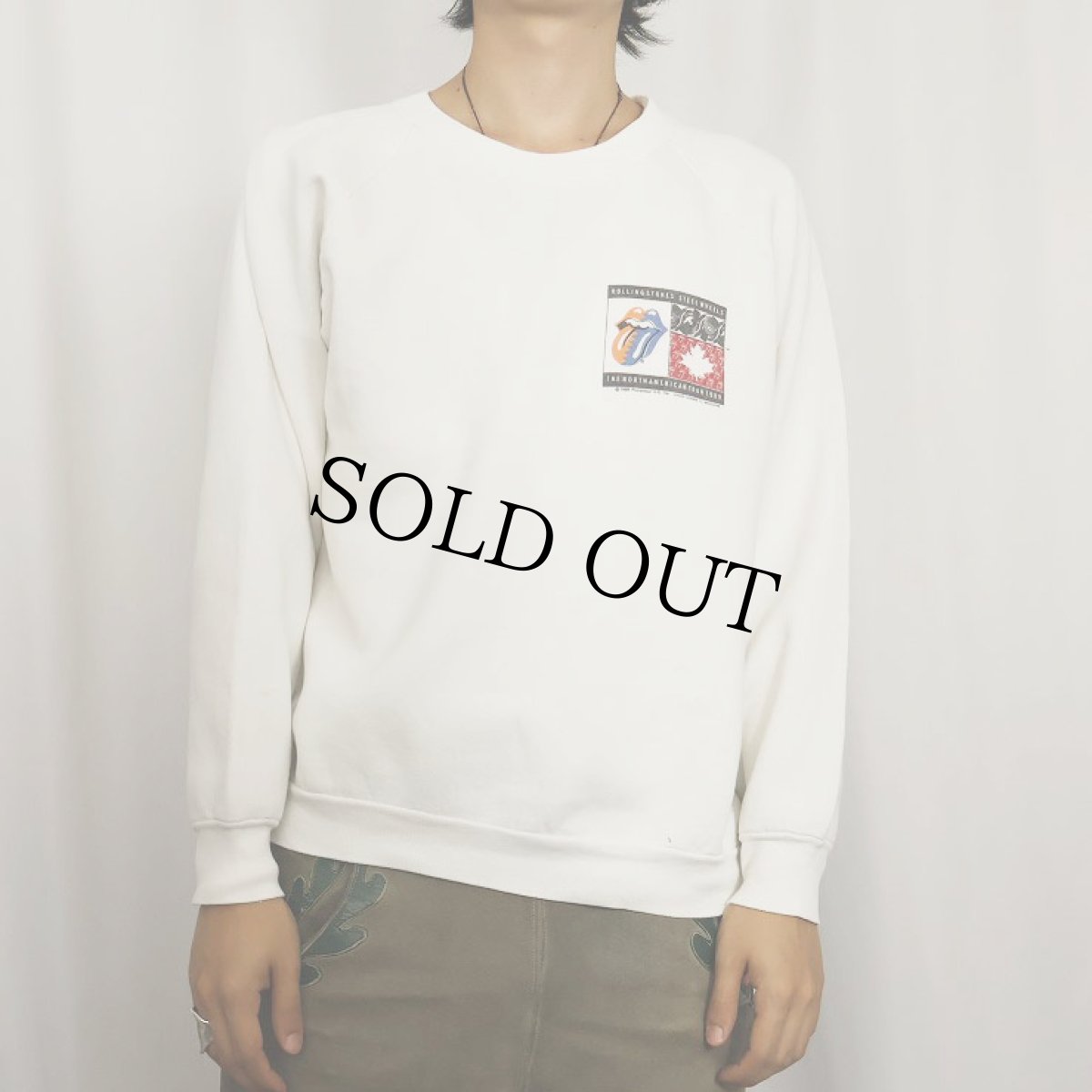 画像2: 80's The Rolling Stones USA製 "THE NORTH AMERICAN TOUR 1989" ロックバンドツアースウェット L (2)