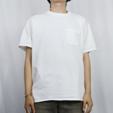 画像2: 90's RUSSELL ATHLETIC USA製 無地 ポケットTシャツ L (2)