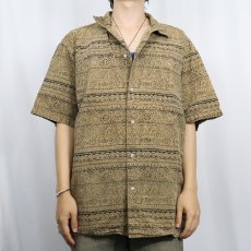 画像2: 90's〜 GRAMICCI USA製 総柄 コットンアロハシャツ M (2)