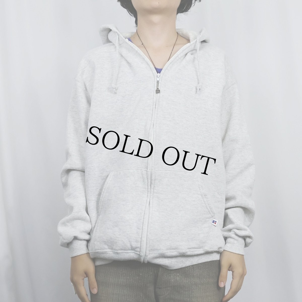 画像2: 90's〜 RUSSELL ATHLETIC USA製 スウェットジップパーカー XXL (2)