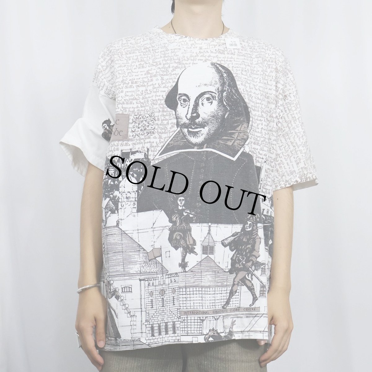 画像3: 【SALE】 2000's William Shakespeare 作家 大判プリントTシャツ XL (3)