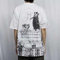 画像4: 2000's William Shakespeare 作家 大判プリントTシャツ XL (4)