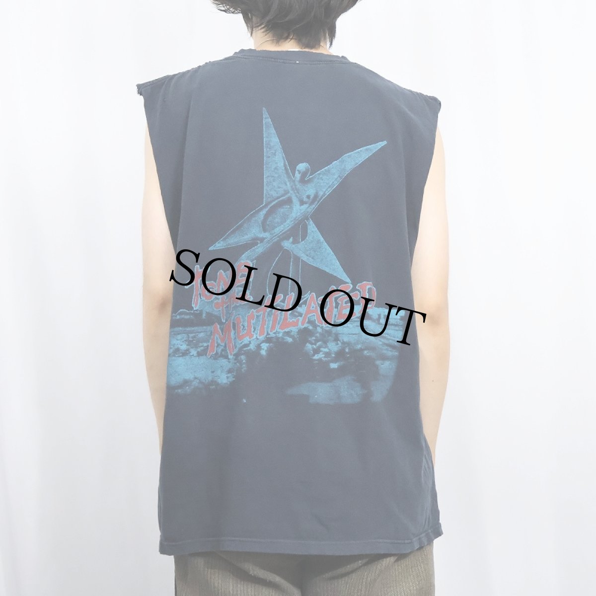 画像4: 2000's Cannibal Corpse カットオフスリーブ デスメタルバンドTシャツ L (4)