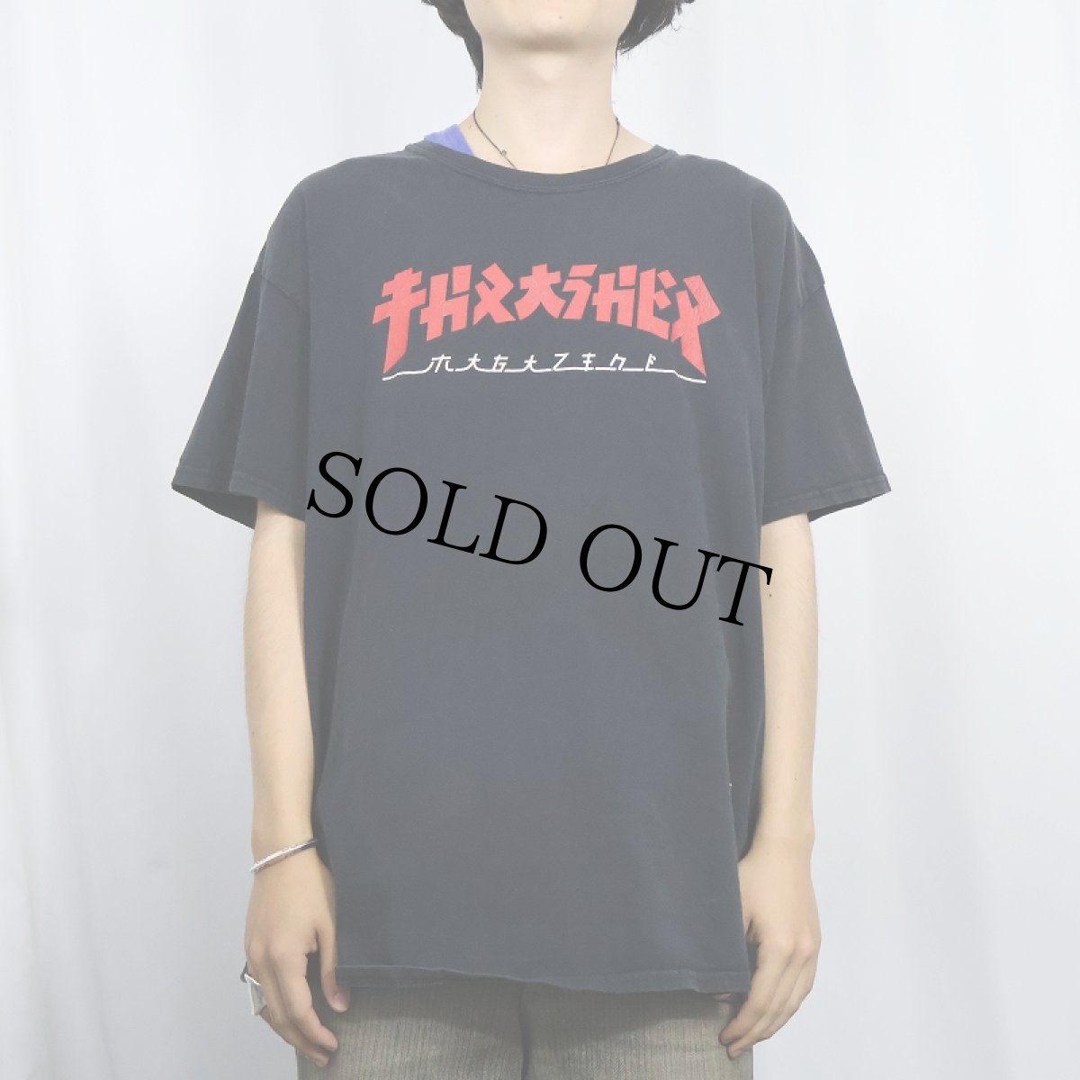 画像2: THRASHER ロゴプリントTシャツ BLACK XL (2)