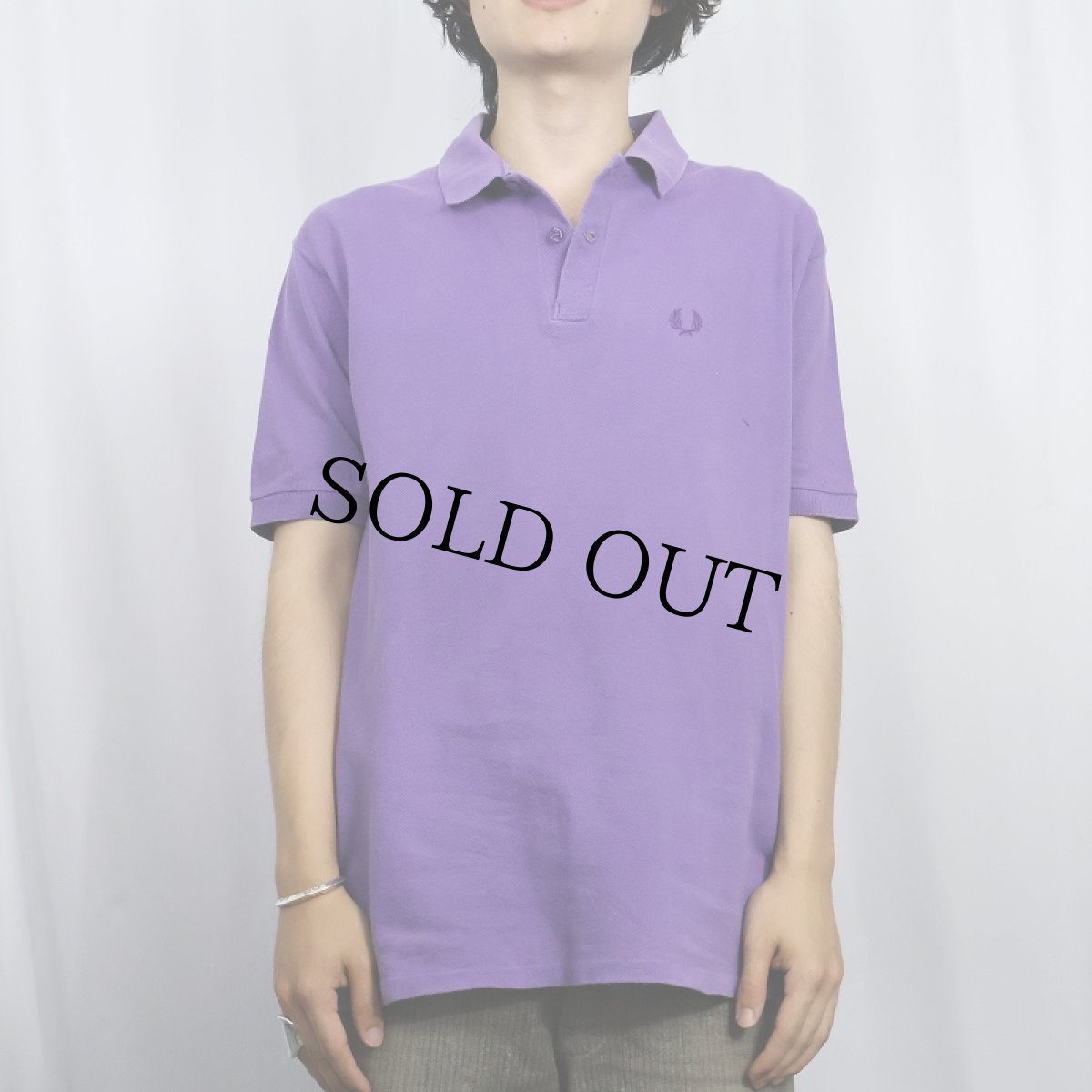 画像2: 80's FRED PERRY ENGLAND製 ロゴ刺繍 ポロシャツ SIZE42 (2)