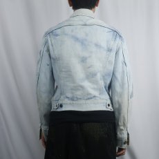 画像3: 80's Lee PATD-153438 USA製 ケミカルウォッシュ デニムジャケット (3)