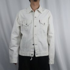 画像2: 2000's Levi's 70515-1105 USA製 ホワイトデニムジャケット L (2)