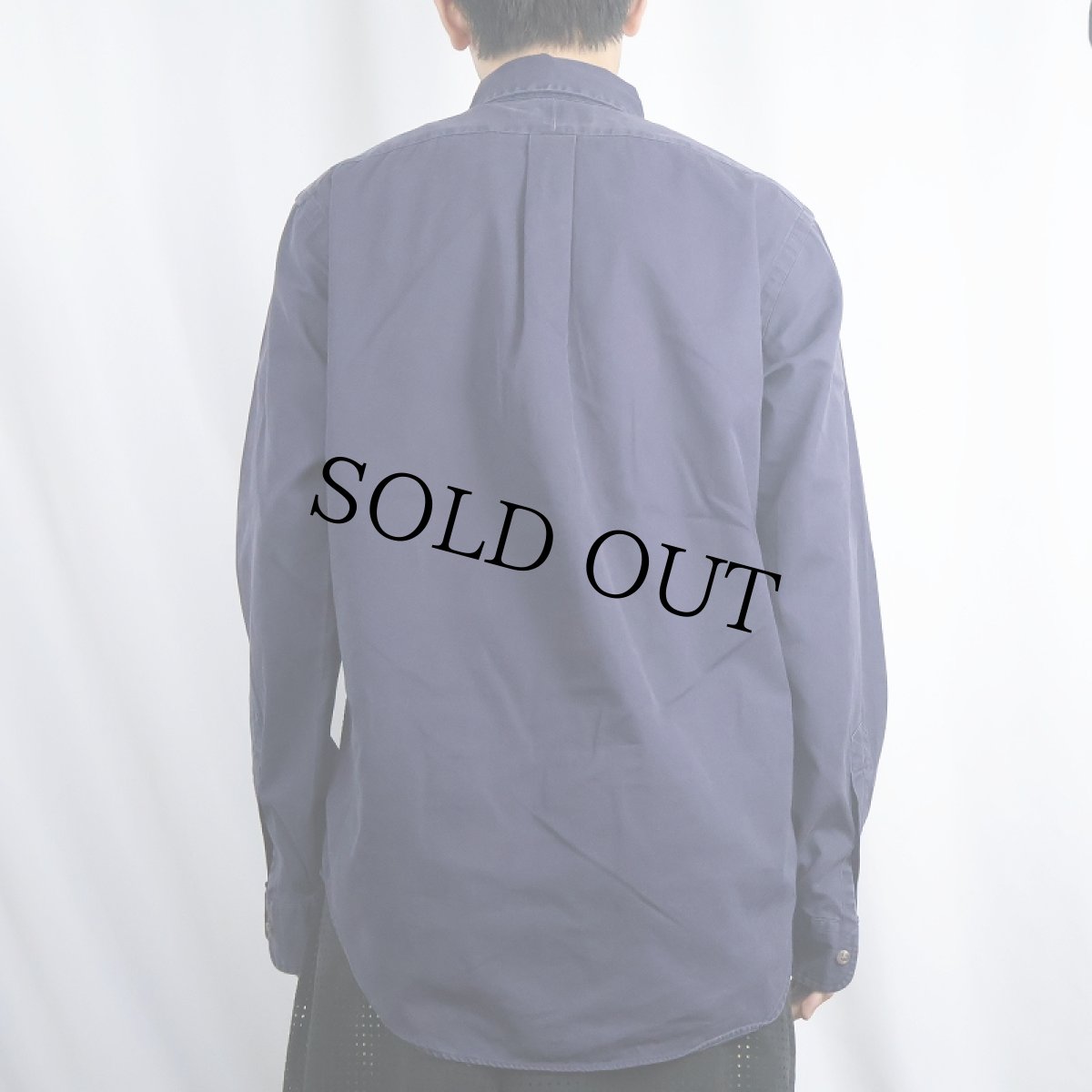 画像3: Ralph Lauren "CLASSIC FIT" コットンボタンダウンシャツ NAVY M (3)