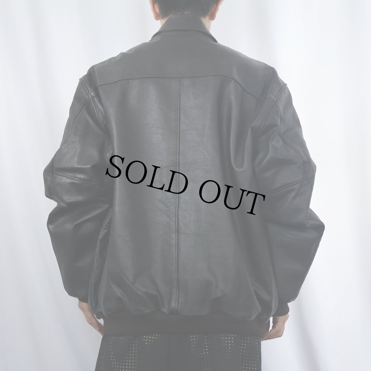 画像3: 70〜80's L.L.Bean A-2 TYPE USA製 フライトレザージャケット BROWN XL TALL (3)