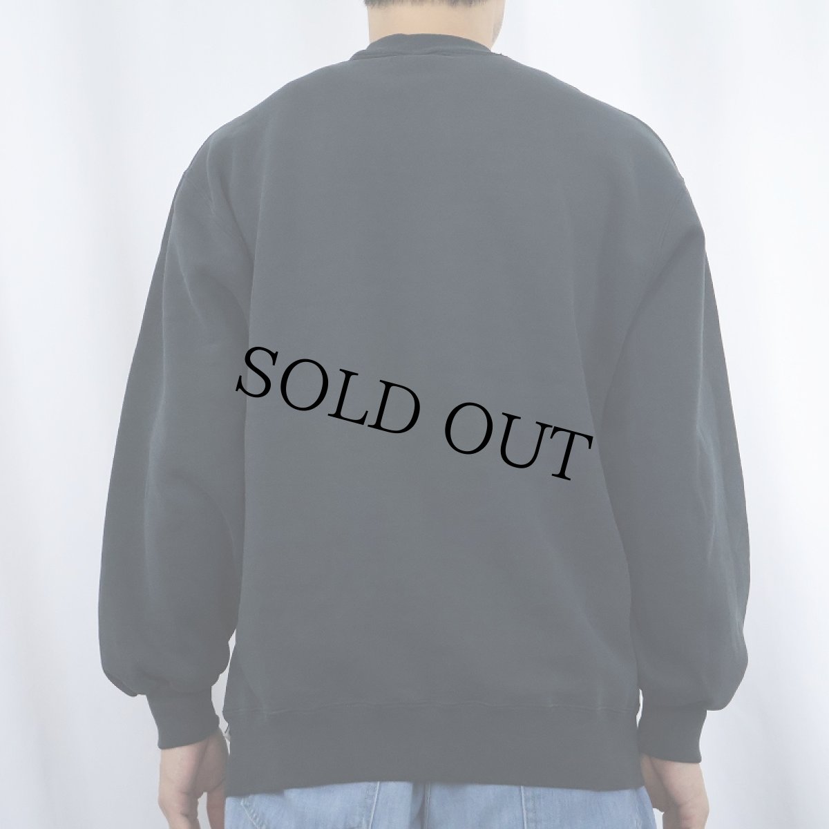 画像3: 90's RUSSELL ATHLETIC USA製 前V スウェット BLACK L (3)