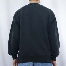 画像3: 90's RUSSELL ATHLETIC USA製 前V スウェット BLACK L (3)