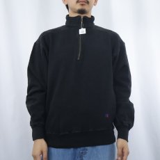 画像2: 90's RUSSELL ATHLETIC USA製 前V スウェット BLACK XL (2)
