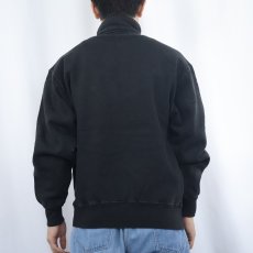 画像3: 90's RUSSELL ATHLETIC USA製 前V スウェット BLACK XL (3)