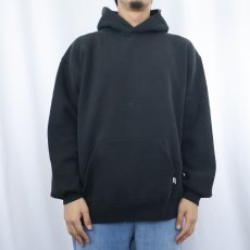 画像2: 90's〜 RUSSELL ATHLETIC スウェットフーディー BLACK L (2)
