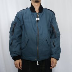 画像2: 90's Royal Canadian Air Force フライトジャケット SIZE7344 (2)