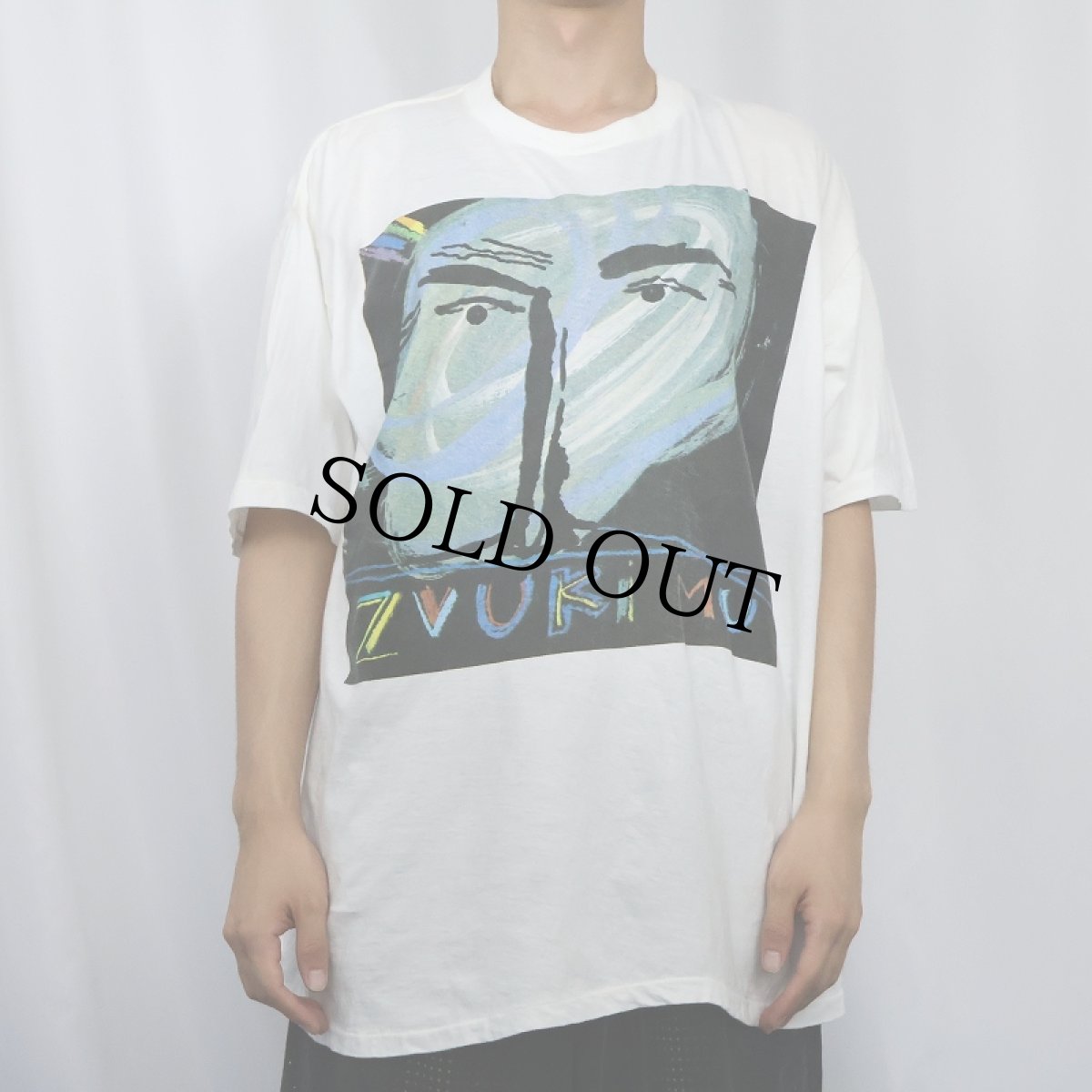 画像3: 80's Zvuki Mu オルタナティブロックバンドアルバムプリントTシャツ XL (3)