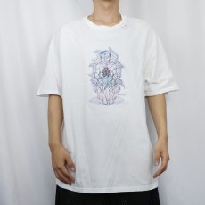 画像2: 2000's イラストプリントTシャツ XL (2)