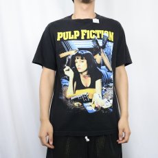 画像2: PULP FICTION クライム映画プリントTシャツ BLACK M (2)