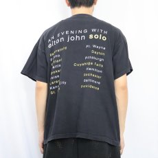 画像3: 90's Elton John "AN EVENING WITH elton john solo" ミュージシャンツアーTシャツ BLACK L (3)
