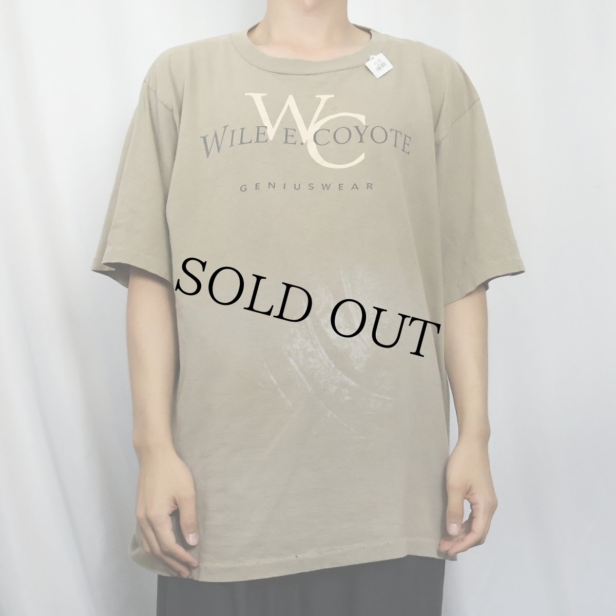 画像3: 90's WILE E. COYOTE USA製 "Calvin Klein" パロディプリントＴシャツ XL (3)