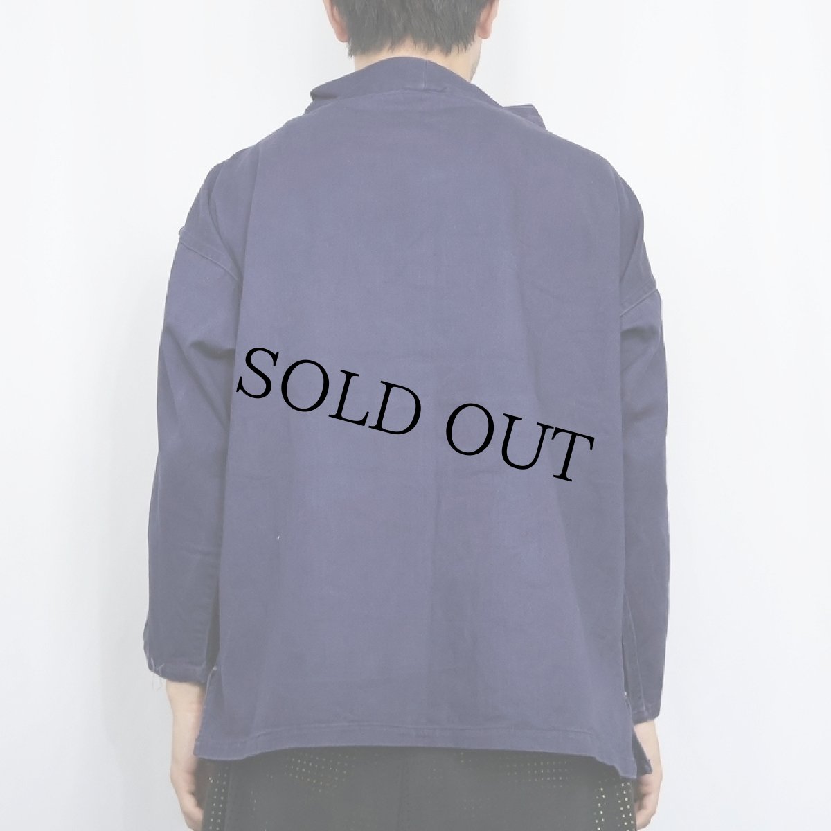 画像3: JOHNSONS ENGLAND製 フィッシャーマンスモック NAVY S (3)