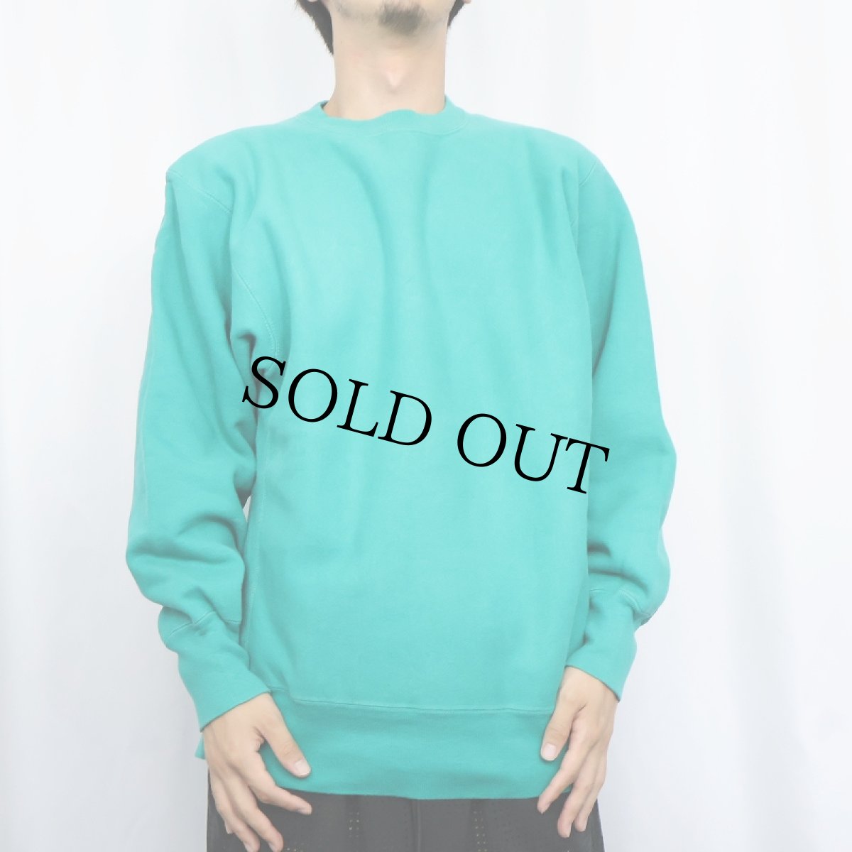 画像2: 90's Champion REVERSE WEAVE USA製 目無し スウェット GREEN XL (2)