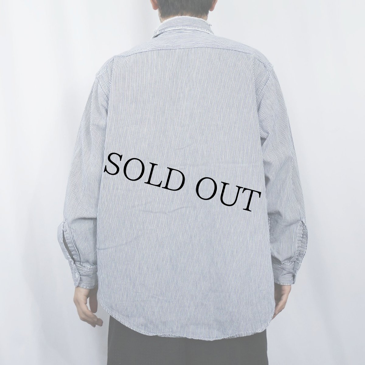 画像5: 80's BIG MAC ヒッコリーストライプ柄 ワークシャツ (5)