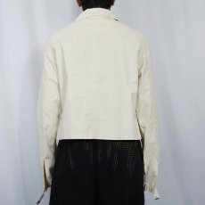 画像3: ITALY製 コットンポリ ジャケット size48 (3)