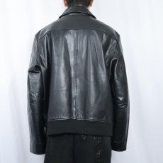 画像3: BANANA REPUBLIC レザージャケット BLACK XL (3)
