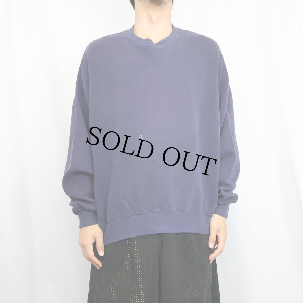 画像2: 80〜90's JERZEES USA製 無地スウェット NAVY XL (2)