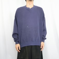 画像2: 80〜90's JERZEES USA製 無地スウェット NAVY XL (2)